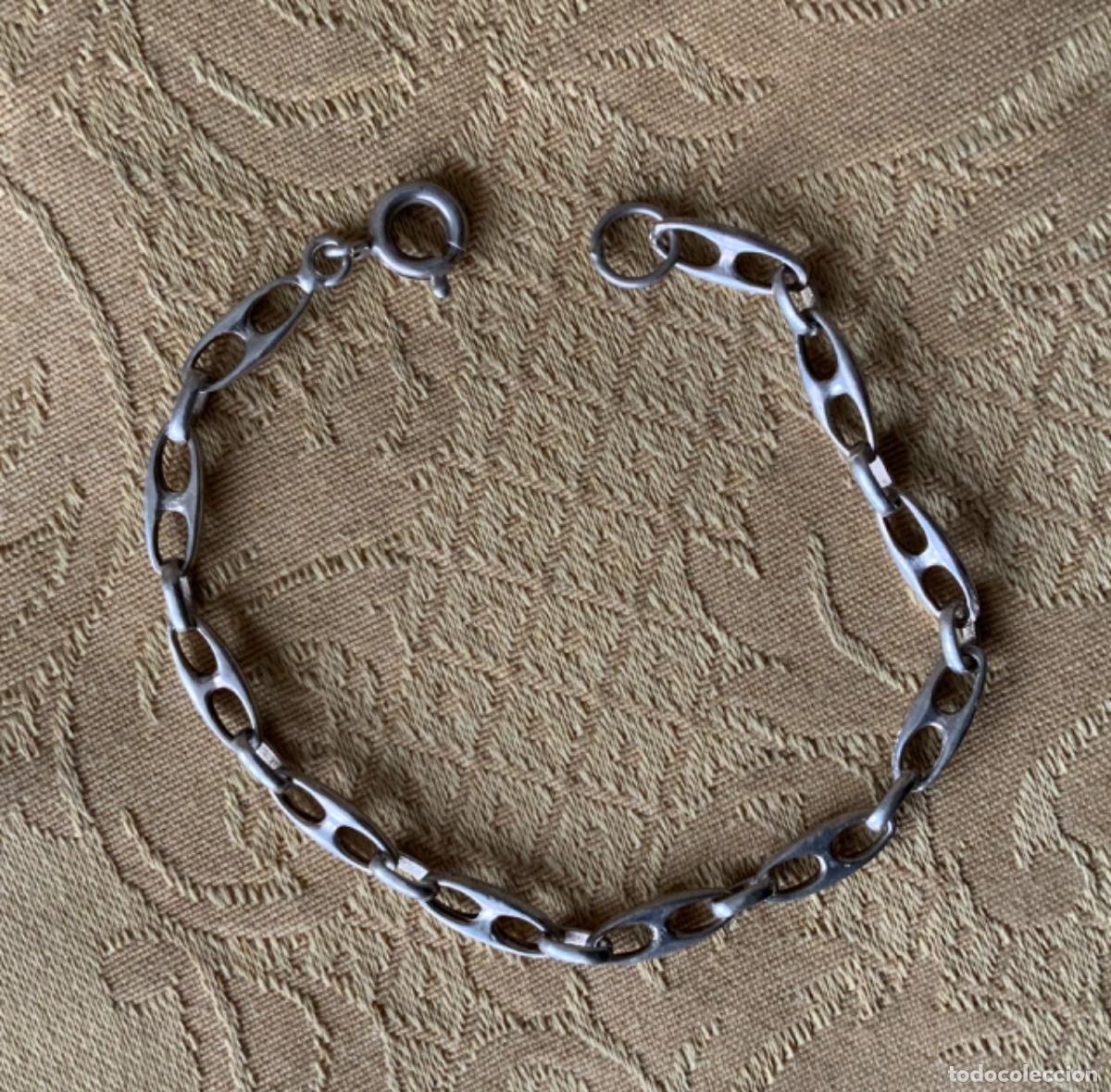 Joyeria: ANTIGUA PULSERA DE PLATA ESLABONES - Foto 1