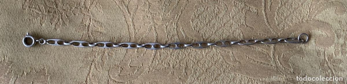 Joyeria: ANTIGUA PULSERA DE PLATA ESLABONES - Foto 3