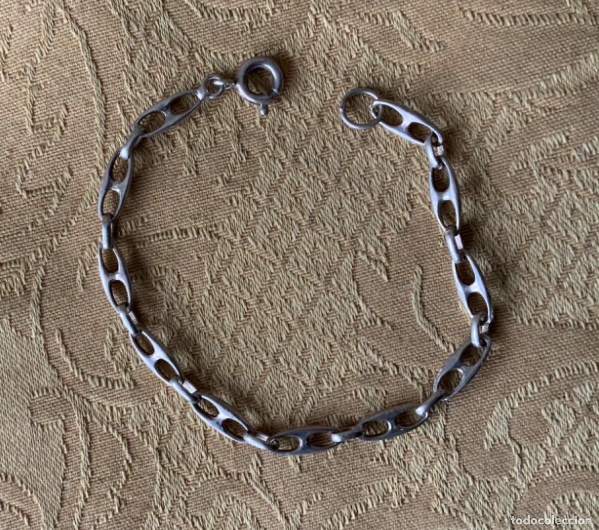 Joyeria: ANTIGUA PULSERA DE PLATA ESLABONES - Foto 7