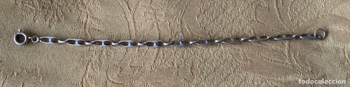 Joyeria: ANTIGUA PULSERA DE PLATA ESLABONES - Foto 10