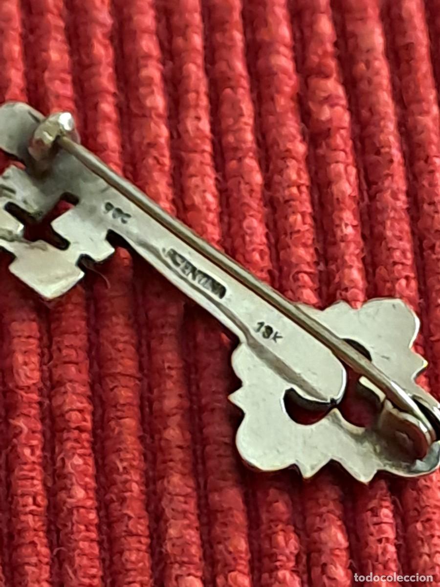 Joyeria: MAGNIFICO BROCHE DE PLATA Y PIEDRAS - Foto 5