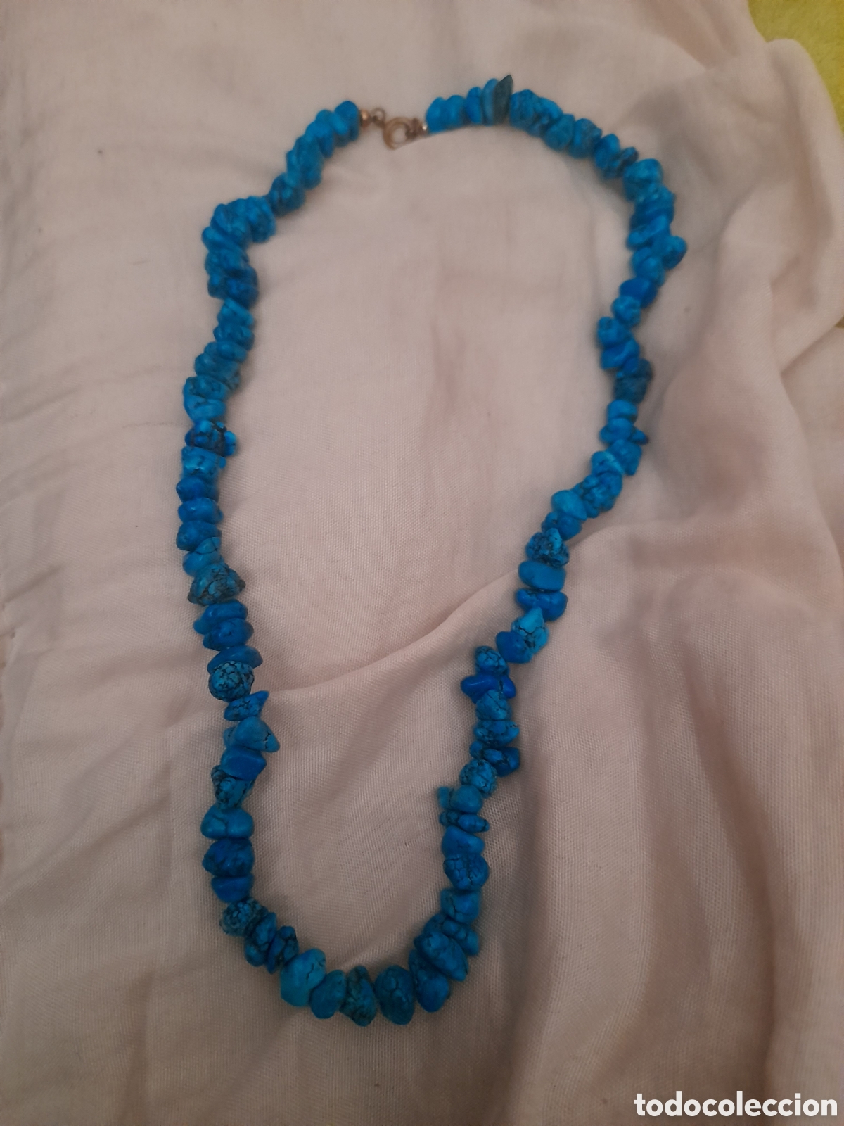 Joyeria: Bonito collar de turquesas, mide 42 cm de largo - Foto 2