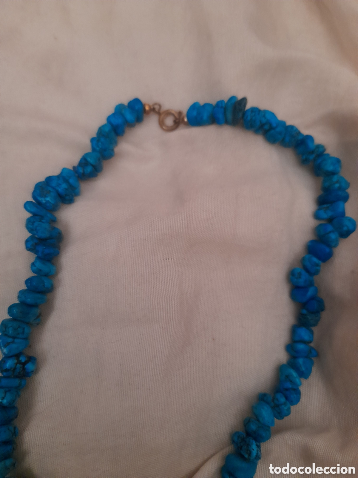 Joyeria: Bonito collar de turquesas, mide 42 cm de largo - Foto 3