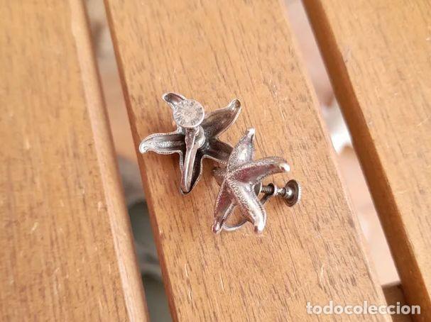 Joyeria: Pendientes vintage plata estrella de mar - Foto 2
