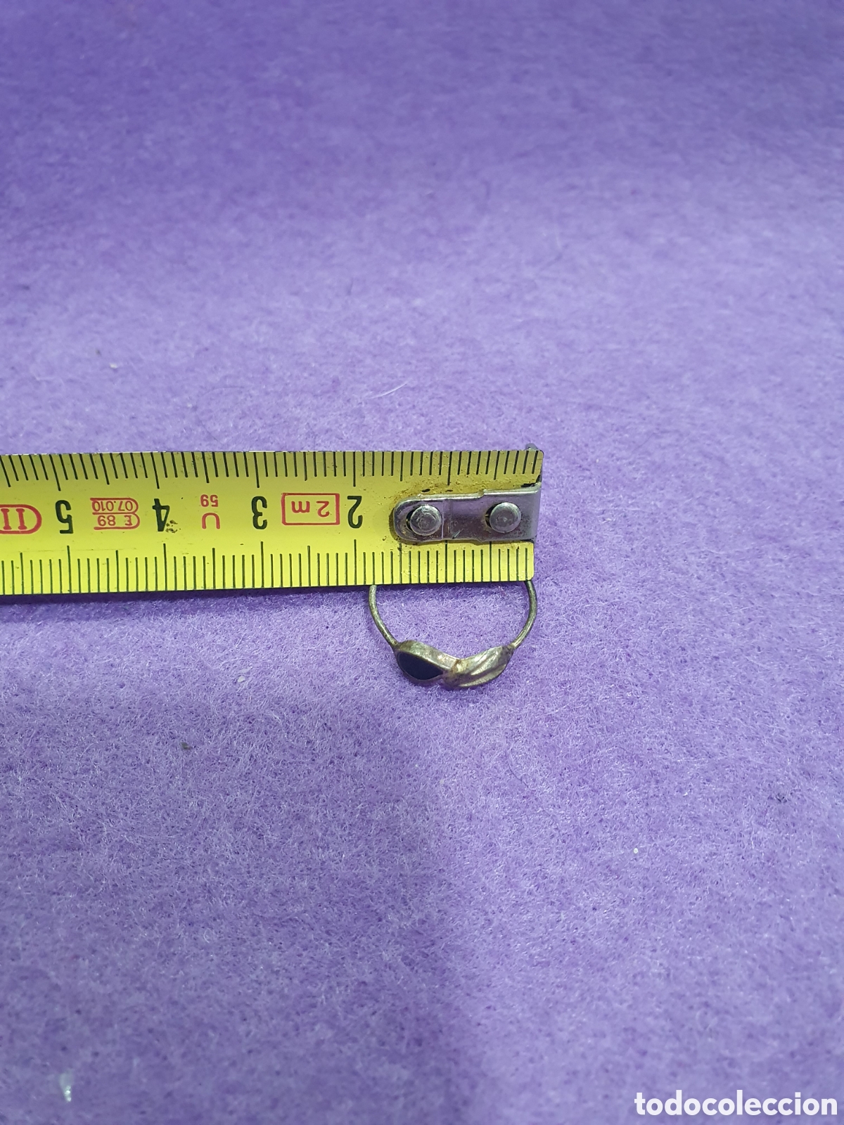 Joyeria: Anillo plata y piedra negra. (L46) - Foto 3