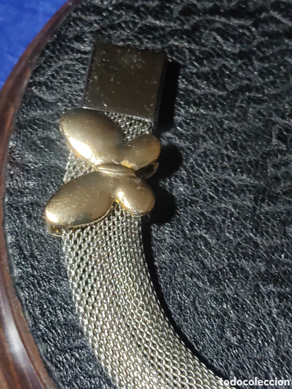 Joyeria: Pulsera ancha plateada con mariposas. - Foto 4