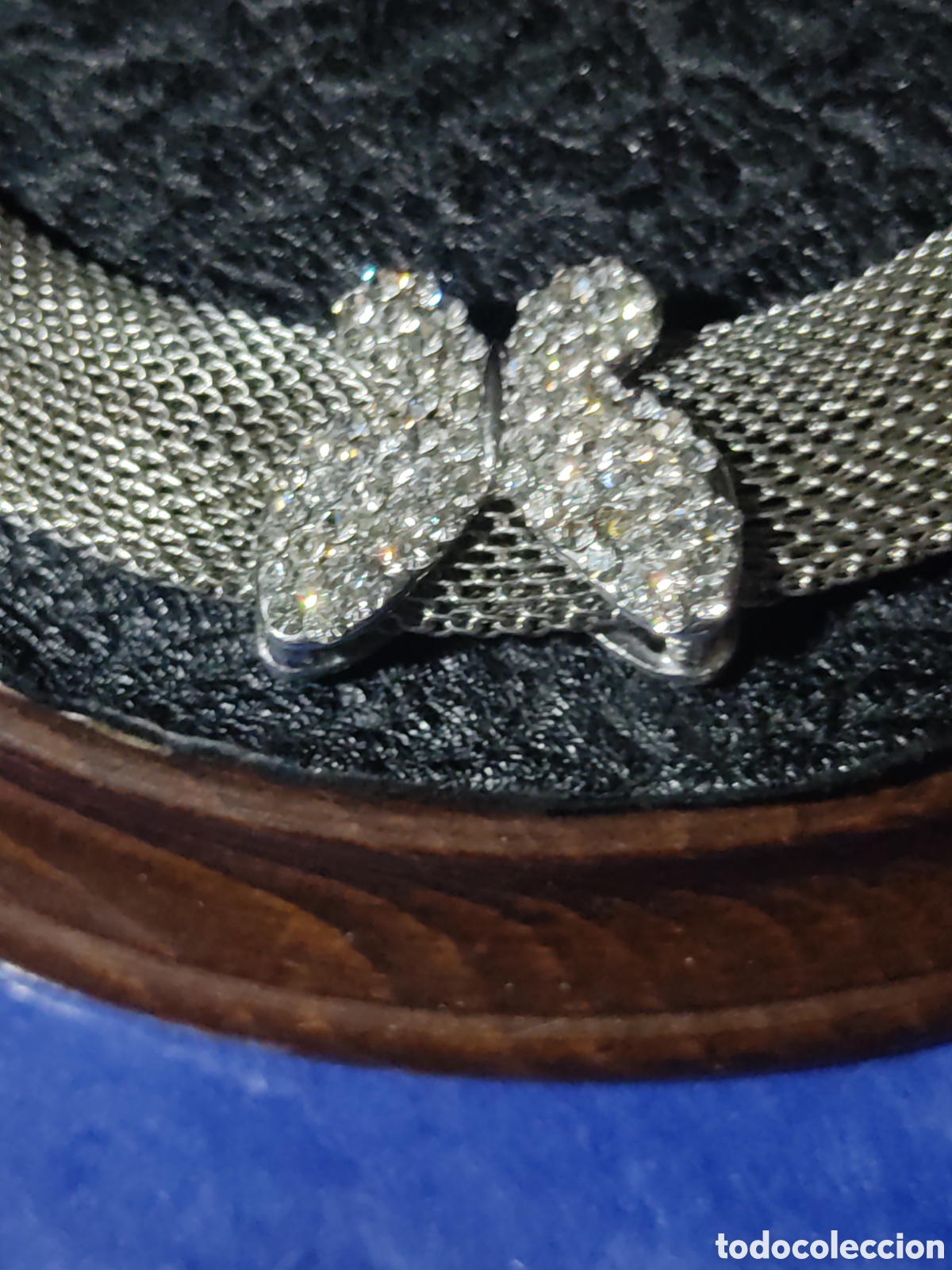 Joyeria: Pulsera ancha plateada con mariposas. - Foto 5