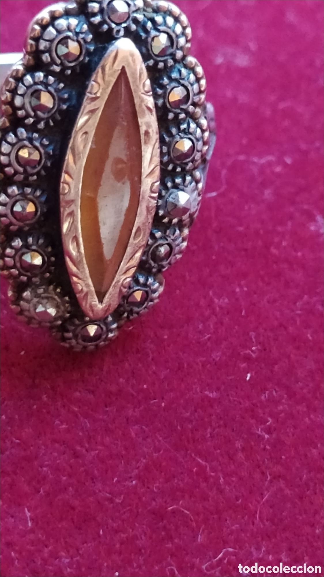 Joyeria: Anillo antiguo plata oro y marquesitas - Foto 6