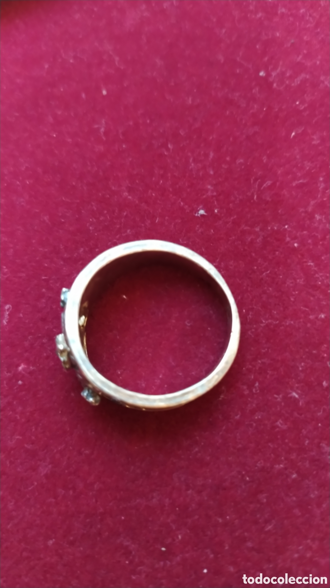 Joyeria: Antiguo anillo plata oro y piedra verde. - Foto 10