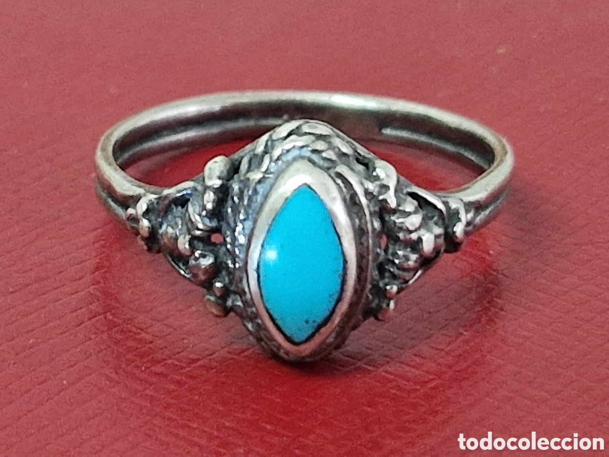 Joyeria: ANILLO DE PLATA Y TURQUESA - Foto 2