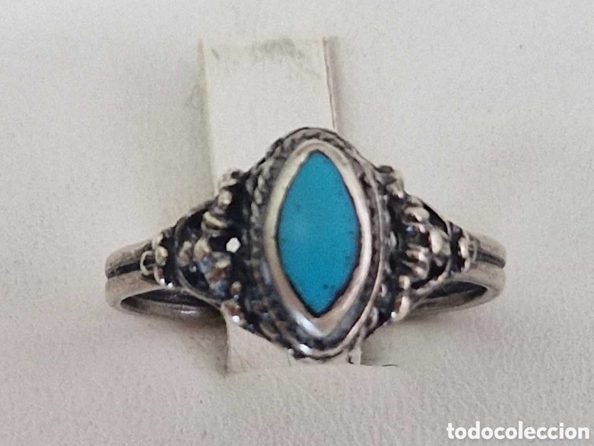 Joyeria: ANILLO DE PLATA Y TURQUESA - Foto 3