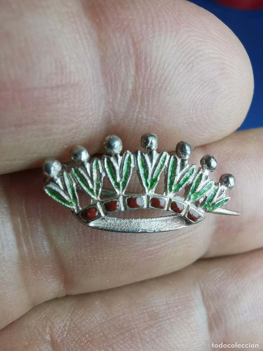 Joyeria: BROCHE CORONA ESMALTADA PLATA DE LEY - Foto 3