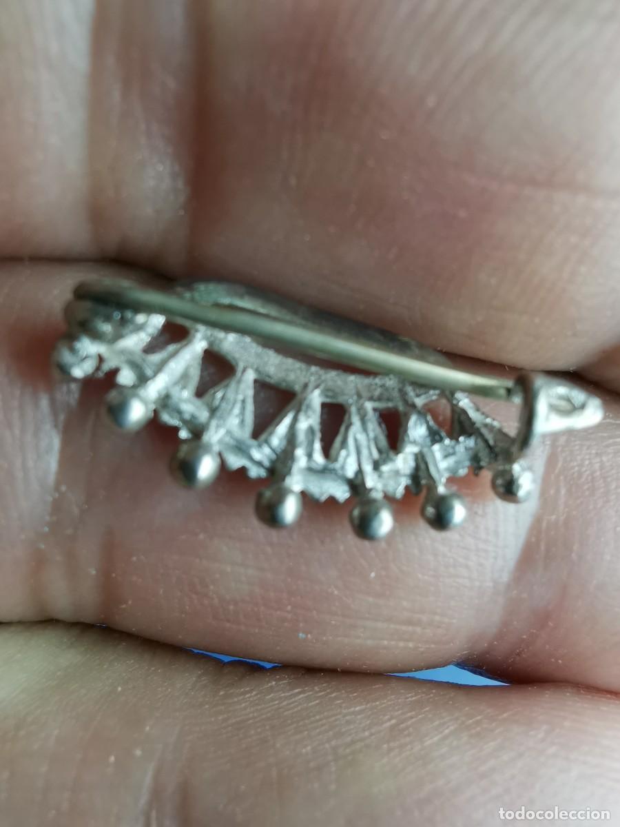 Joyeria: BROCHE CORONA ESMALTADA PLATA DE LEY - Foto 6