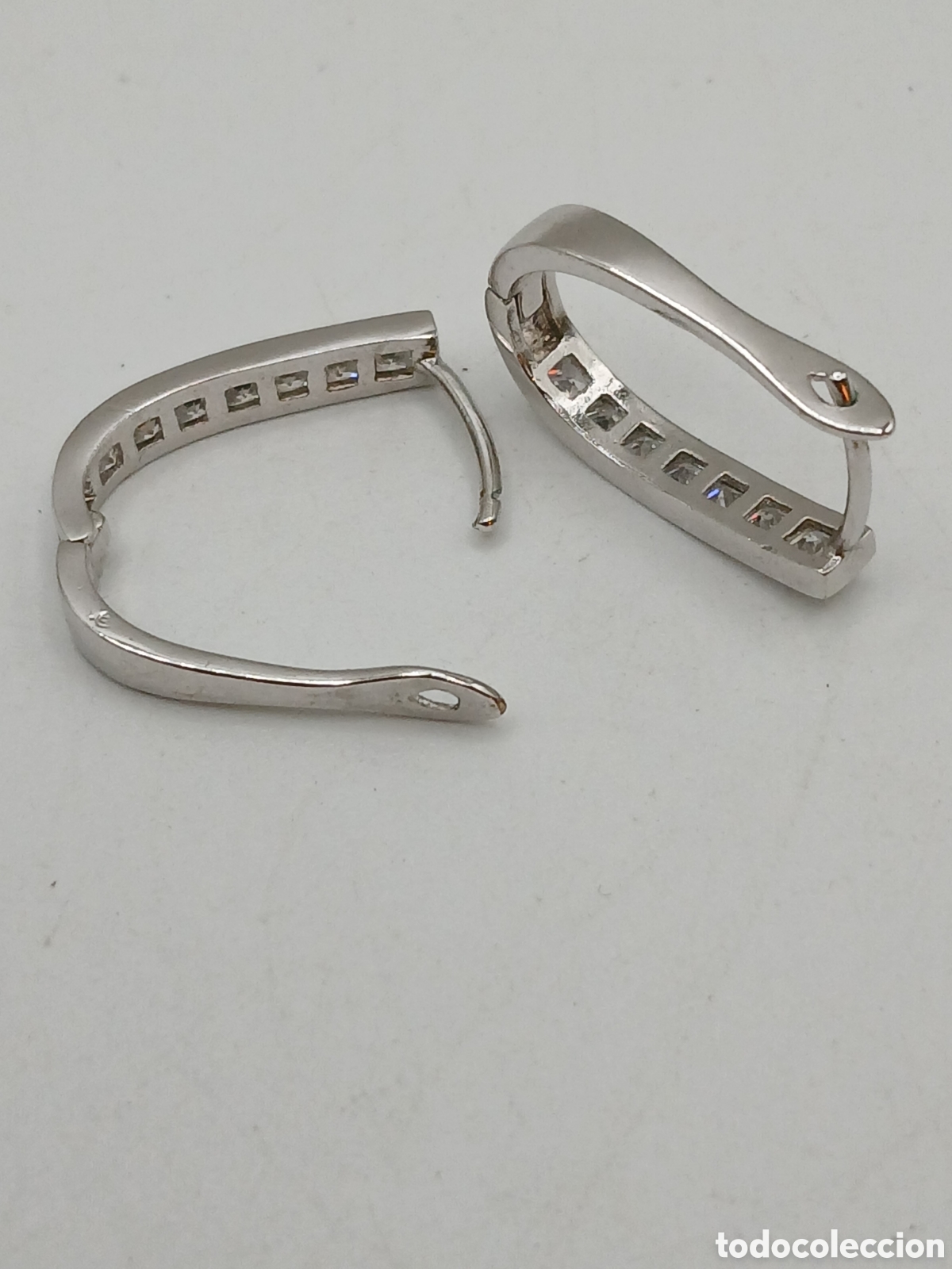 Joyeria: Pendientes metal plateado y cuarzo blanco - Foto 4