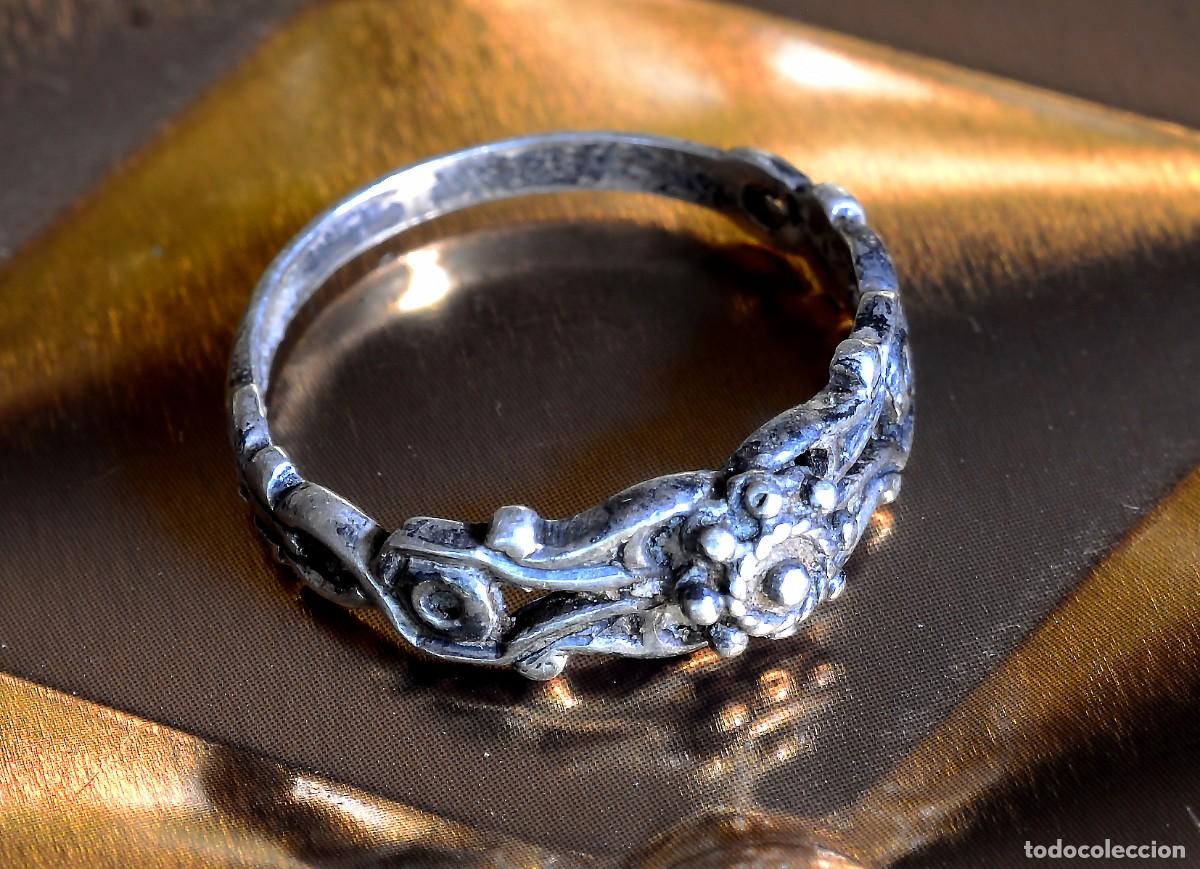 Joyeria: SINGULAR Y ORIGINAL ANILLO DE PLATA ANTIGUA - Foto 3