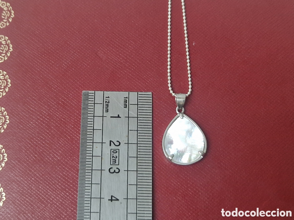 Joyeria: CADENA Y COLGANTE EN PLATA Y NACAR - Foto 5