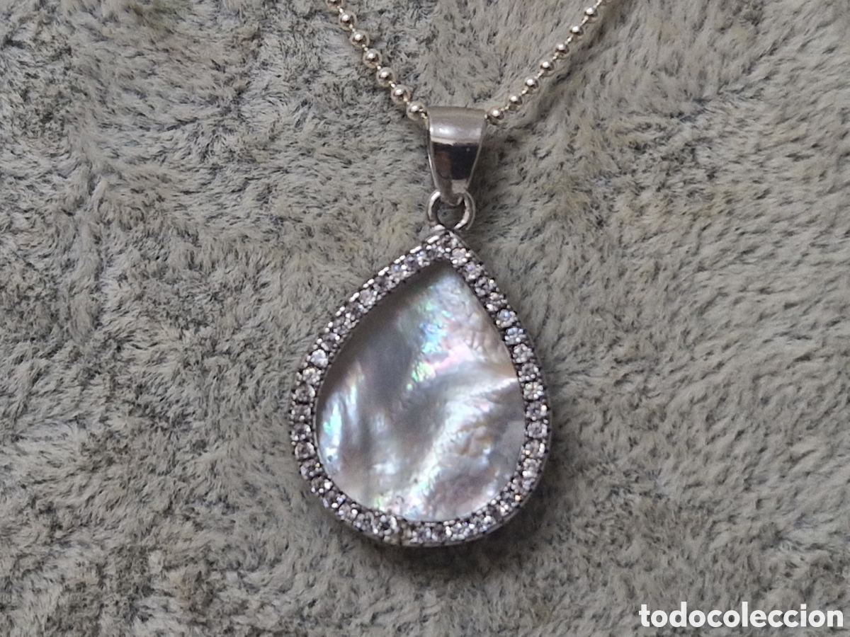 Joyeria: CADENA Y COLGANTE EN PLATA Y NACAR - Foto 8