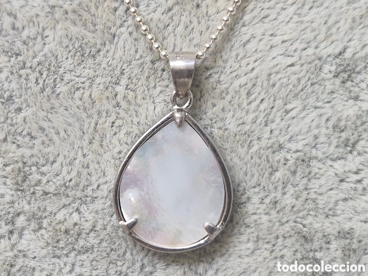 Joyeria: CADENA Y COLGANTE EN PLATA Y NACAR - Foto 9