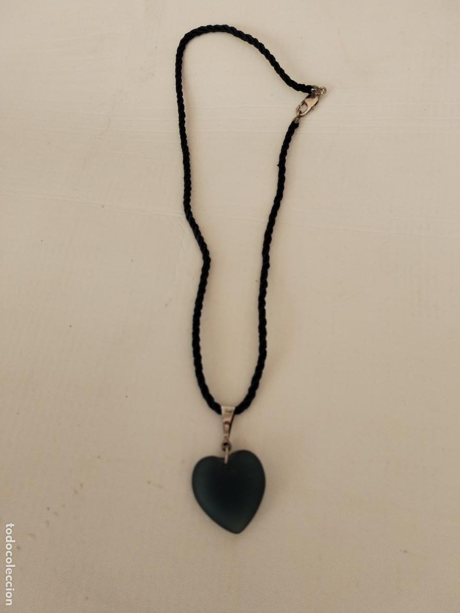Joyeria: collar cord&oacute;n plata con corazon de cristal de mar - Foto 5