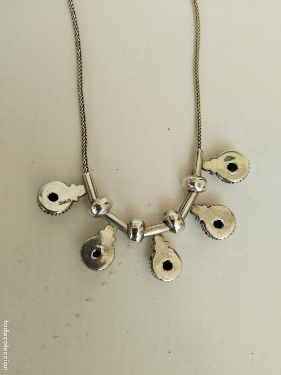 Joyeria: collar cord&oacute;n plata 925 con amatistas - Foto 2