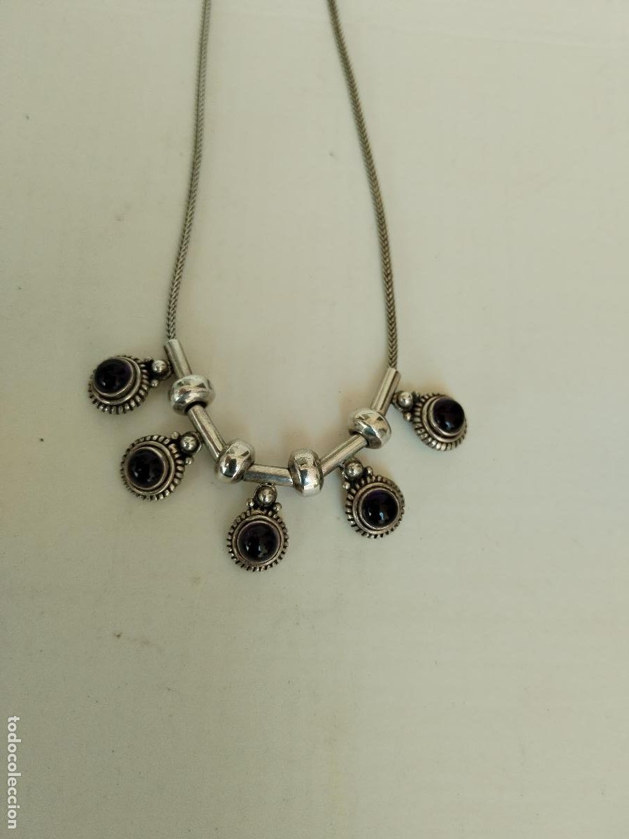 Joyeria: collar cord&oacute;n plata 925 con amatistas - Foto 9