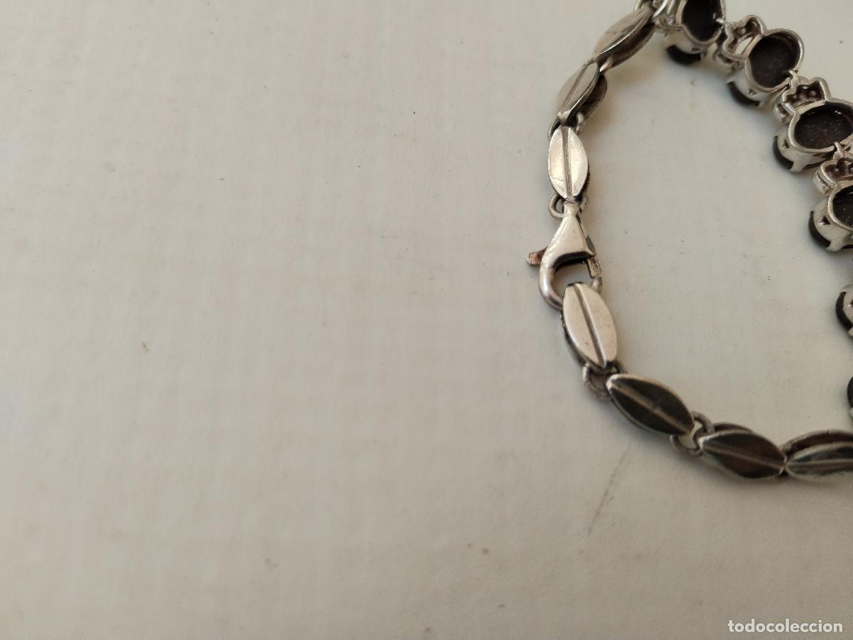Joyeria: pulsera de plata 925 con abalorios de onix - Foto 5
