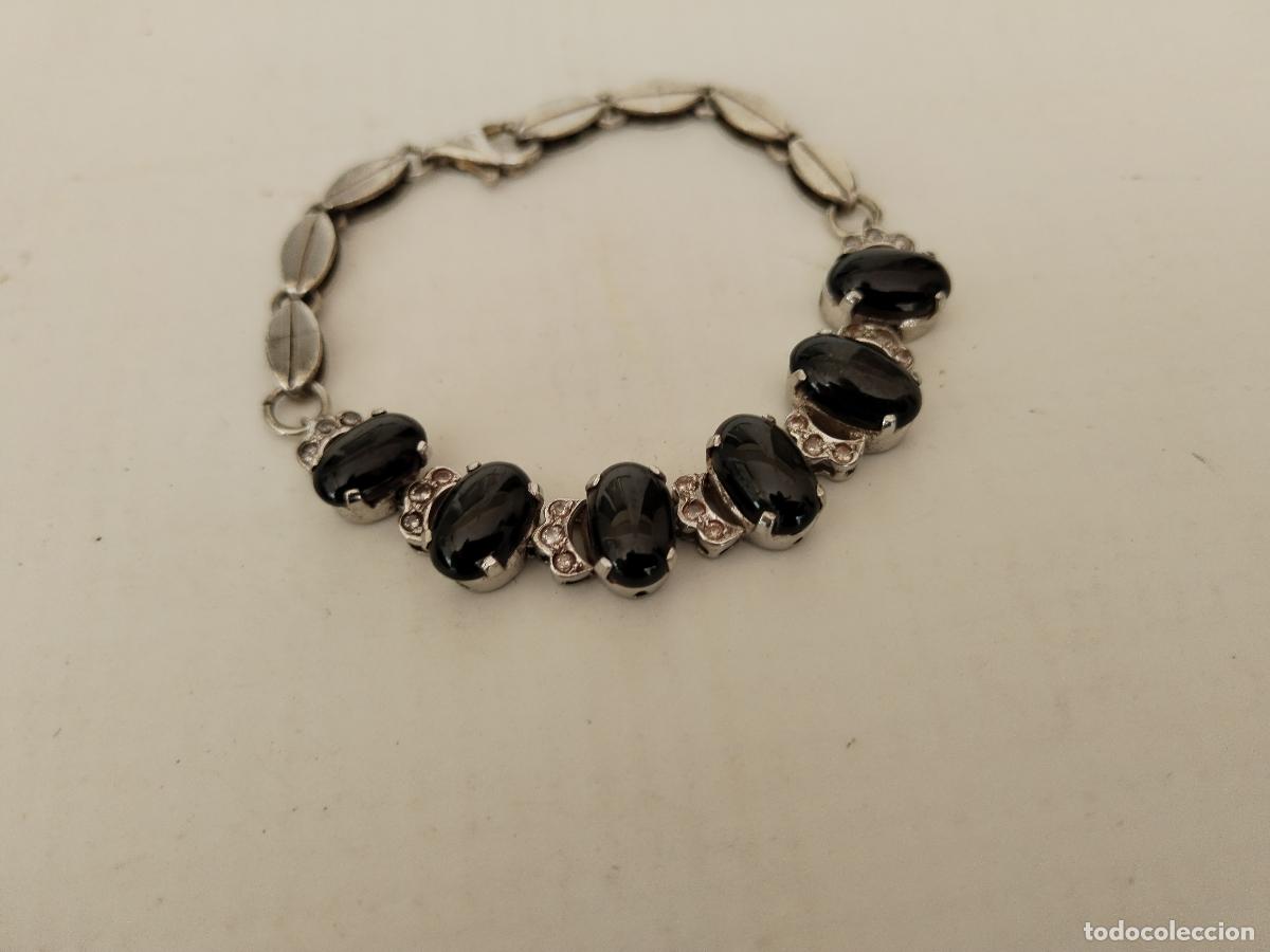 Joyeria: pulsera de plata 925 con abalorios de onix - Foto 9