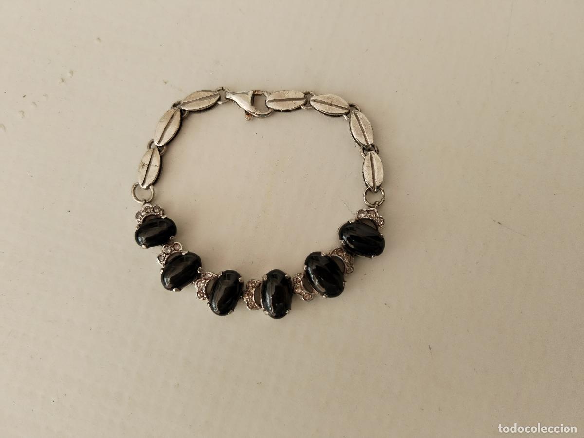 Joyeria: pulsera de plata 925 con abalorios de onix - Foto 10