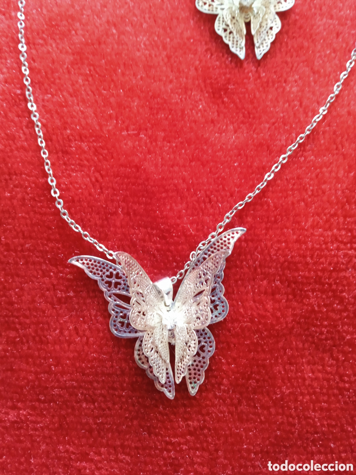 Joyeria: Collar Mariposa a juego pendientes - Foto 2