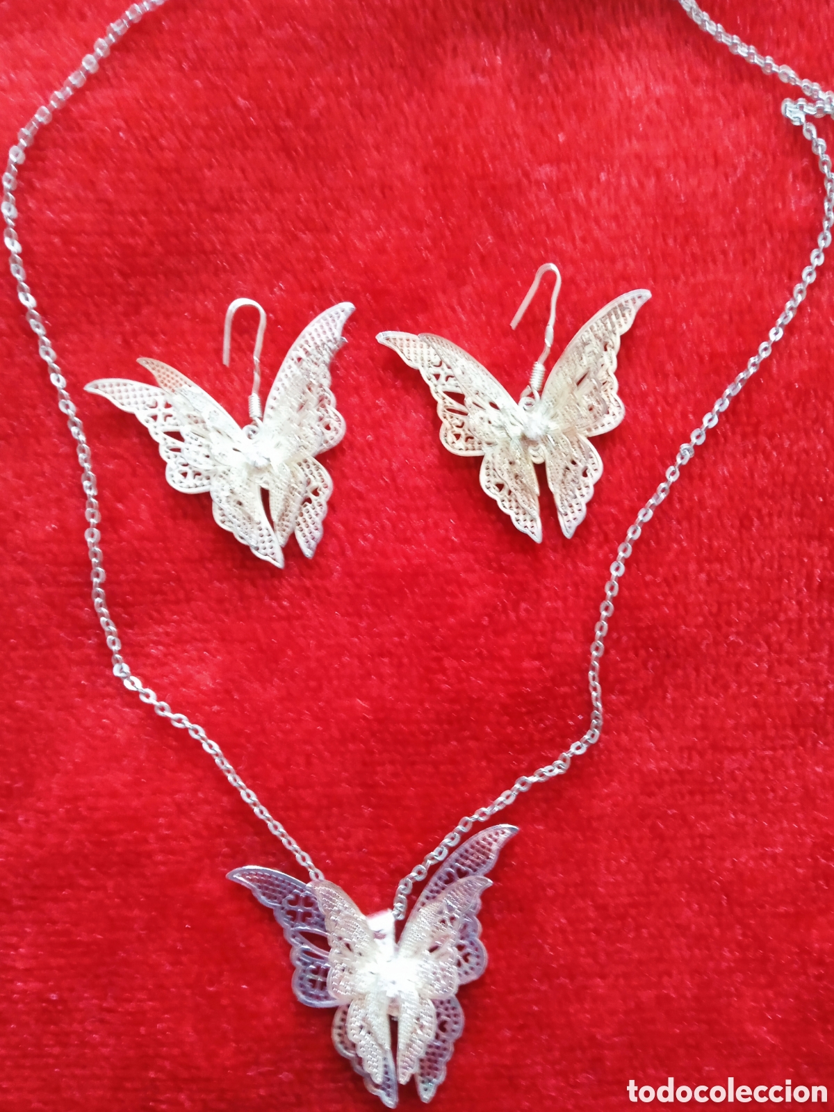 Joyeria: Collar Mariposa a juego pendientes - Foto 5