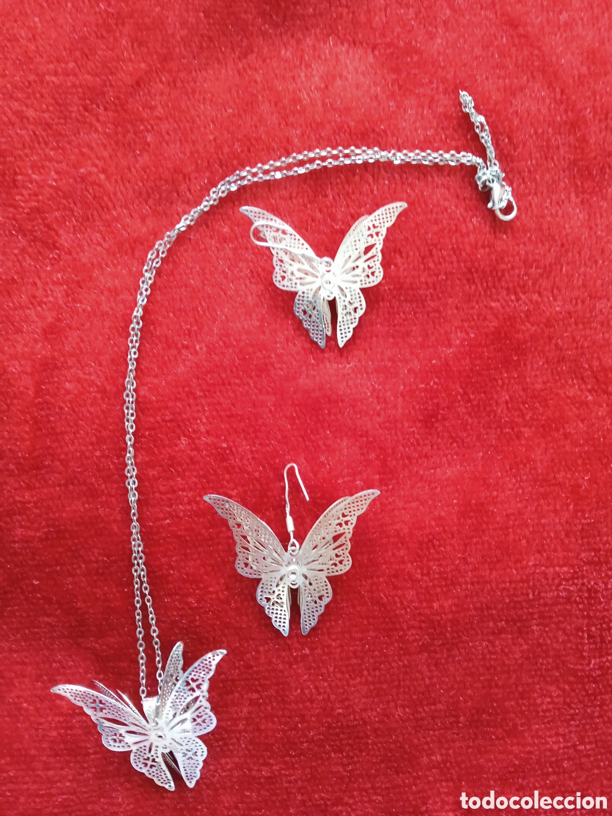 Joyeria: Collar Mariposa a juego pendientes - Foto 6