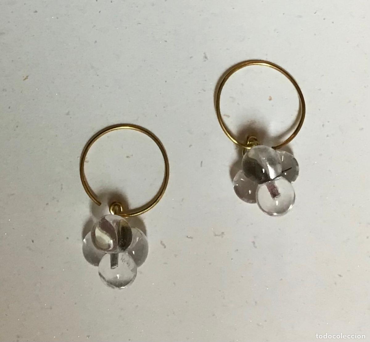 Joyeria: PENDIENTES DORADOS Y CRISTAL - Foto 2