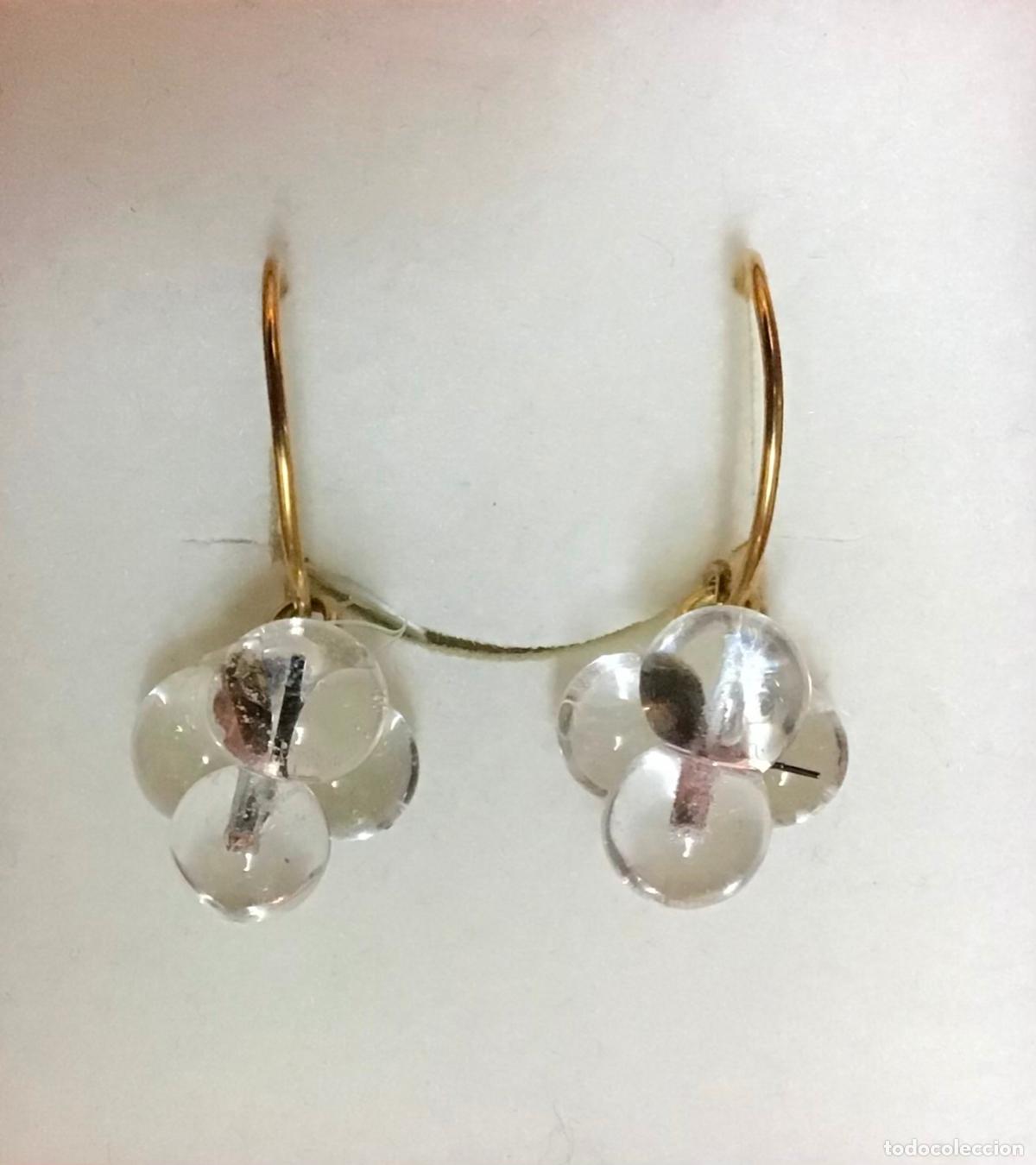 Joyeria: PENDIENTES DORADOS Y CRISTAL - Foto 1
