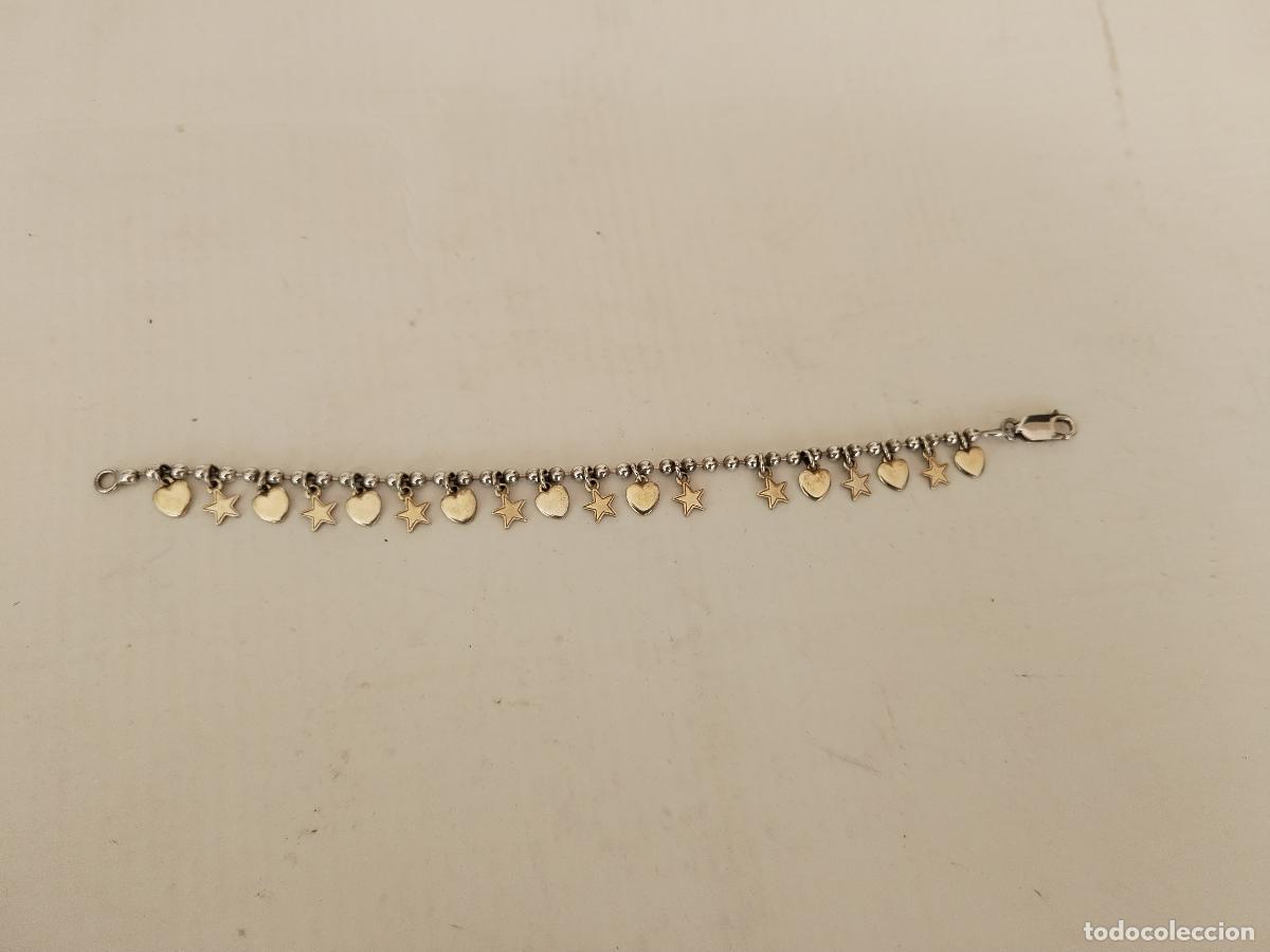 Joyeria: pulsera plata 925 con estrellas y corazones - Foto 2