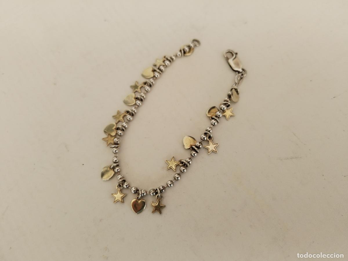 Joyeria: pulsera plata 925 con estrellas y corazones - Foto 3