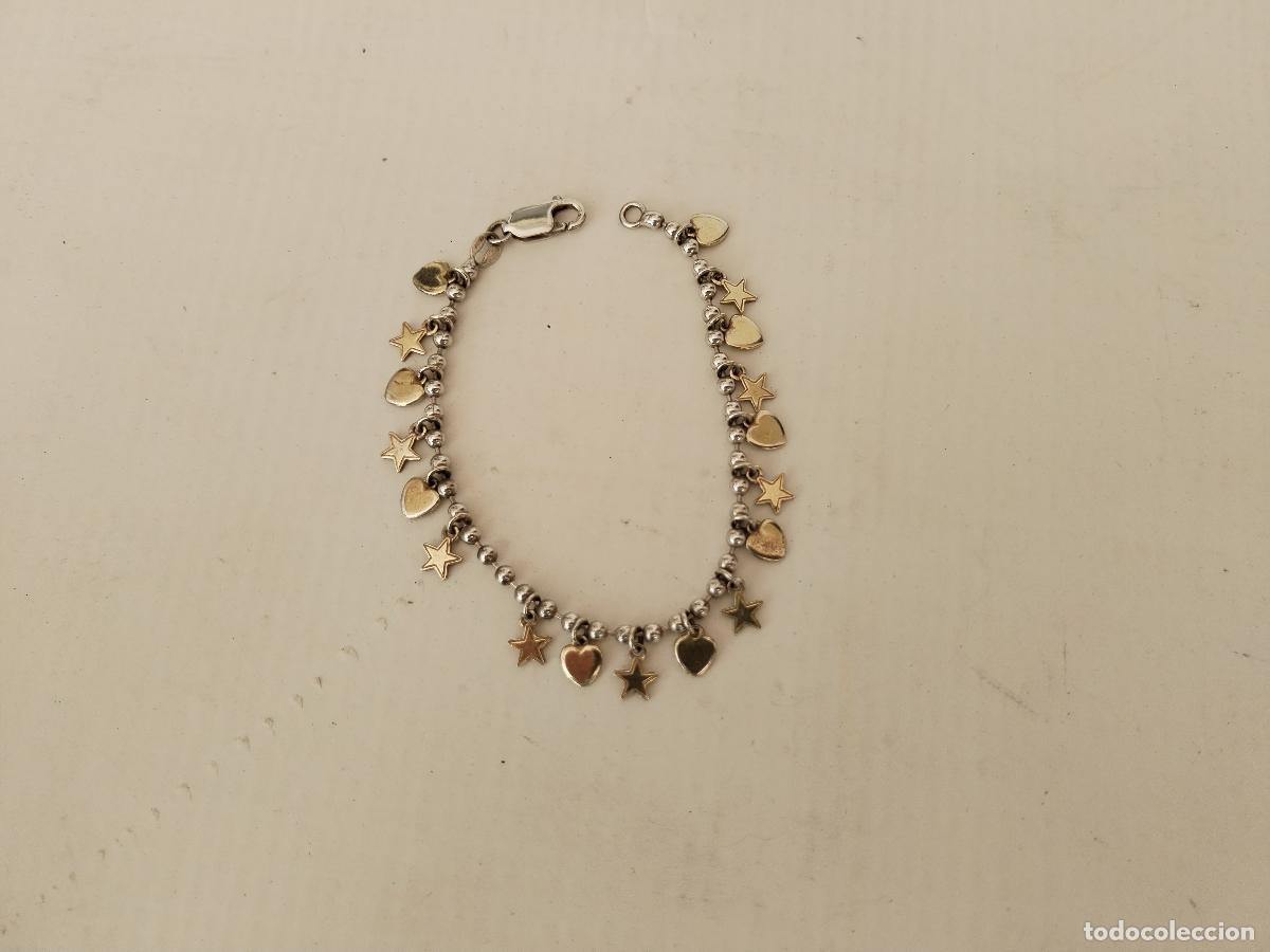 Joyeria: pulsera plata 925 con estrellas y corazones - Foto 1