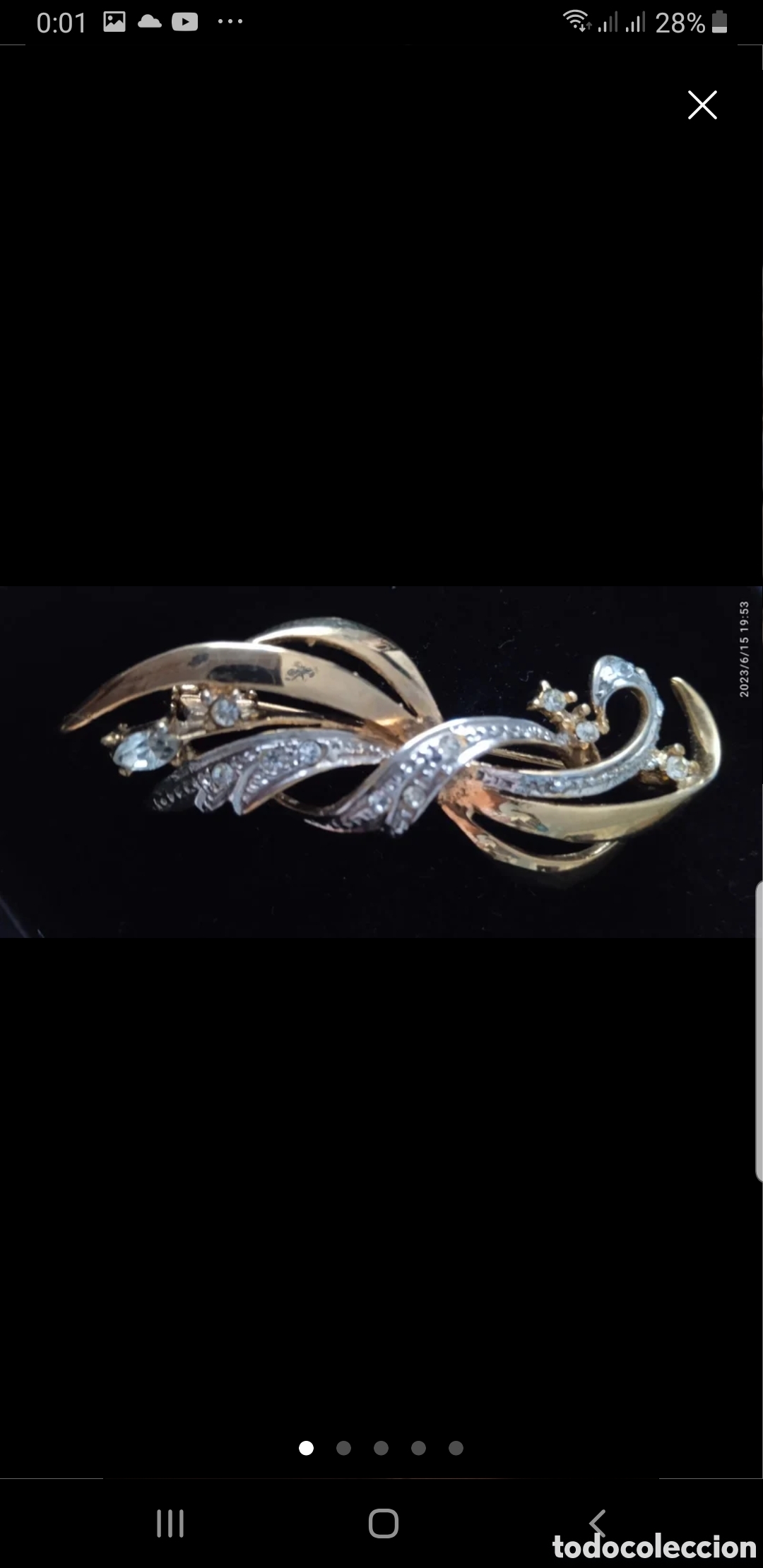Joyeria: Broche de se&ntilde;ora retro. - Foto 4