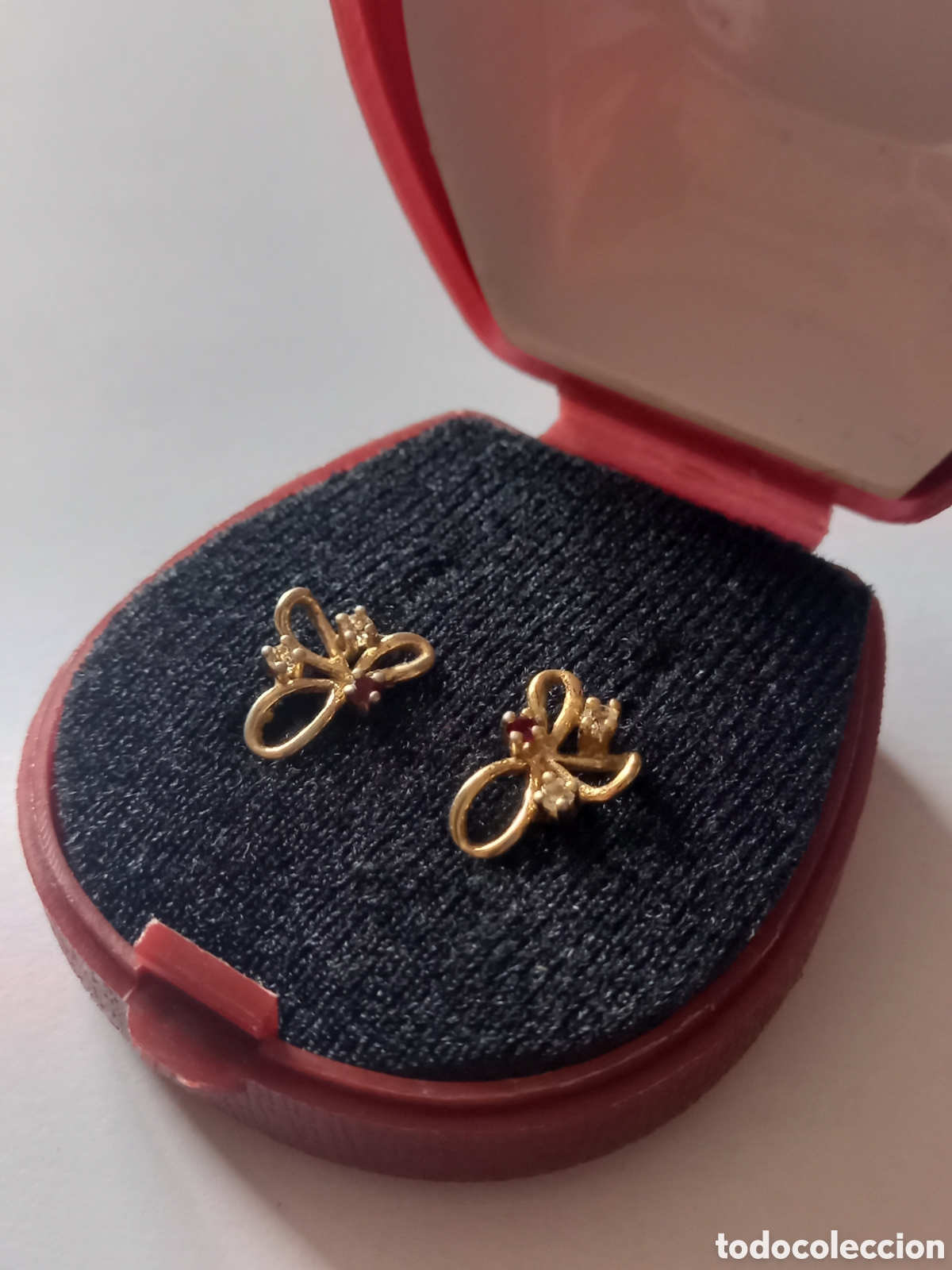 Joyeria: Pendientes plata dorada marcada t925 - Foto 1