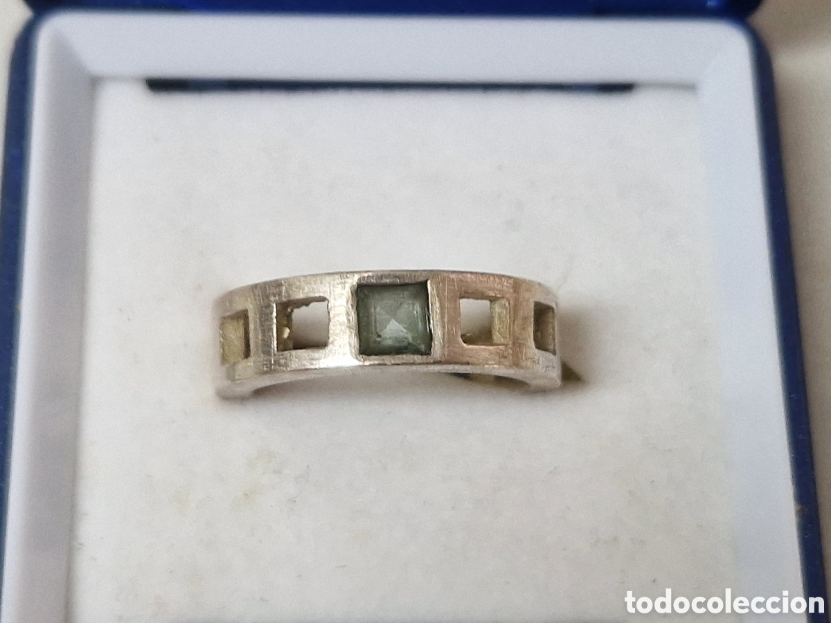 Joyeria: ANILLO DE PLATA DE LEY Y CUARZO VERDE - Foto 3