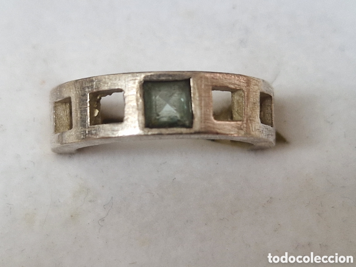 Joyeria: ANILLO DE PLATA DE LEY Y CUARZO VERDE - Foto 1