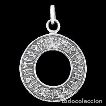 Joyeria: COLGANTE DE PLATA DE LEY DE ARO CON RUNAS - Foto 1