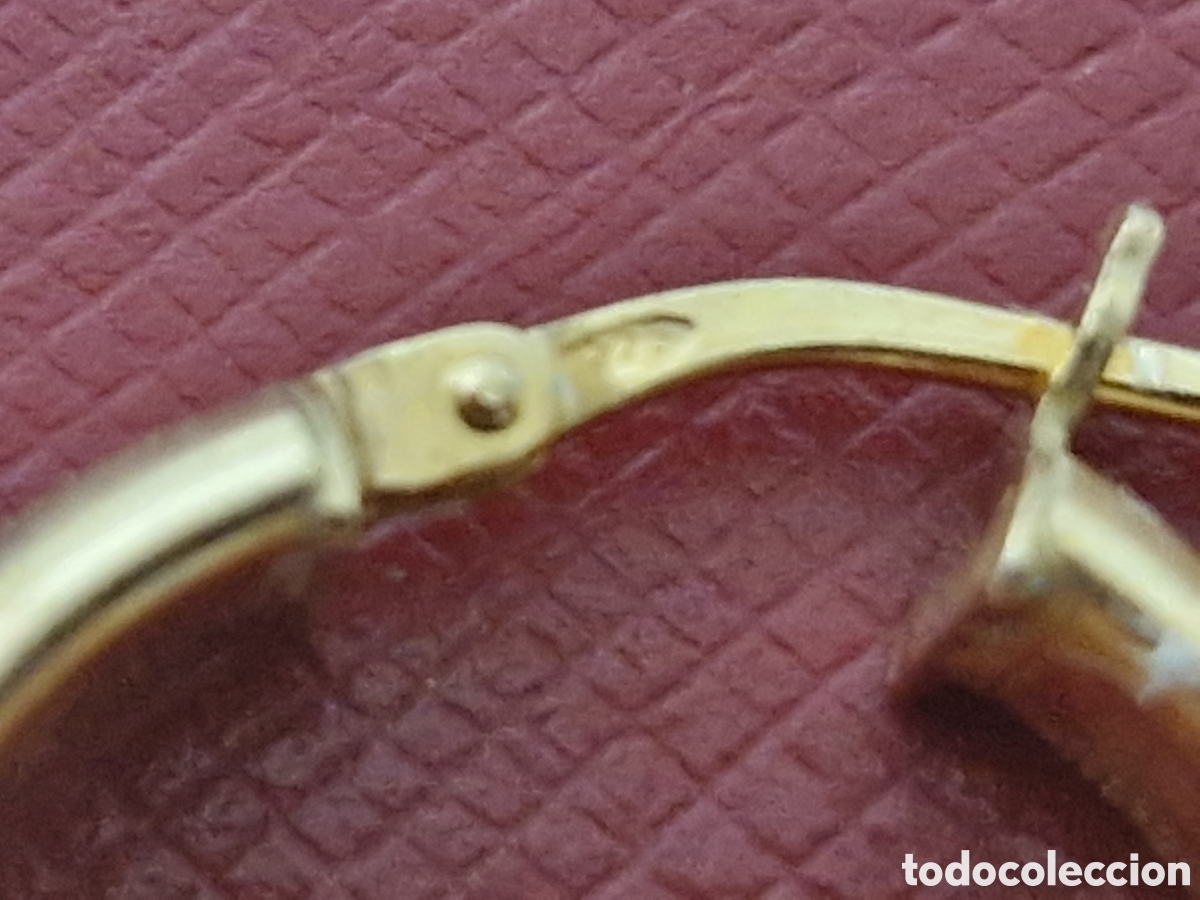 Joyeria: PENDIENTES DE PLATA CON BA&Ntilde;O DE ORO 18K - Foto 3