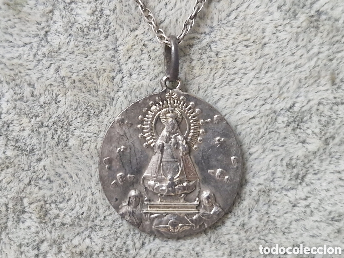 Joyeria: MEDALLA ANTIGUA DE PLATA VIRGEN - Foto 2