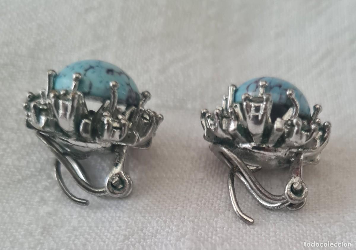 Joyeria: PENDIENTES ANTIGUOS TURQUESA VINTAGE - Foto 2