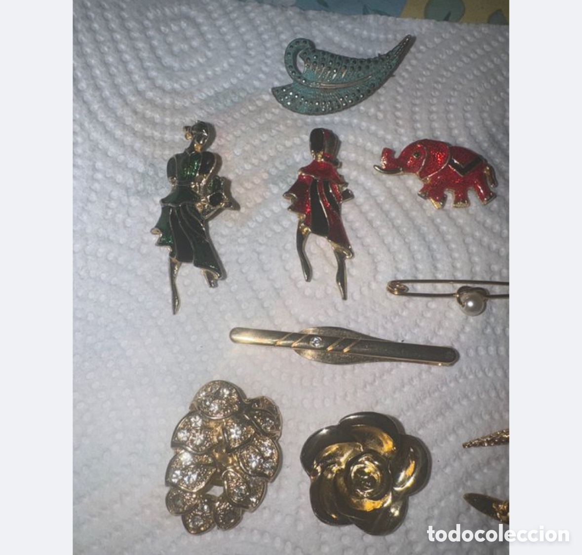 Joyeria: Lote de broches. Pendiente y pascorbatas - Foto 3