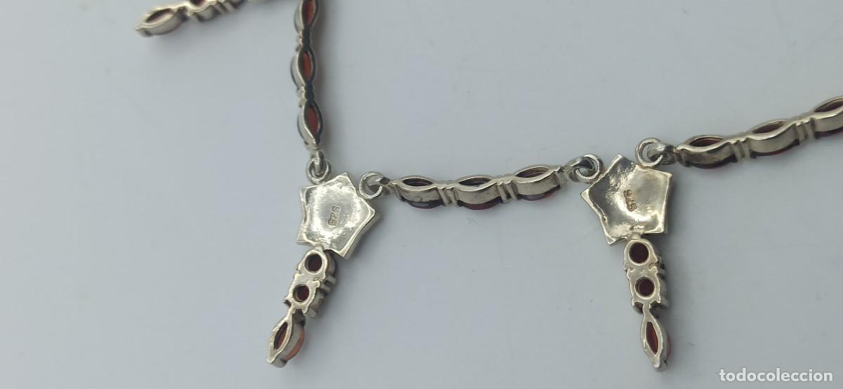 Joyeria: Gargantilla plata con granates y marquesitas. - Foto 5