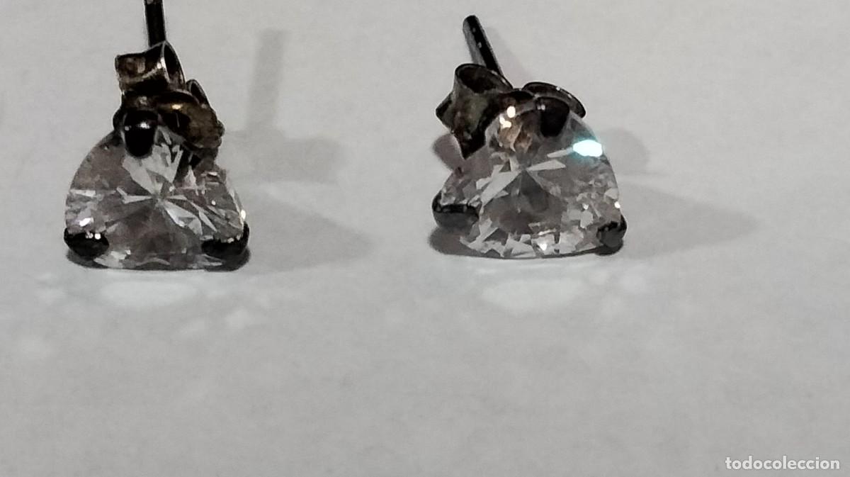 Joyeria: bonitos pendientes de plata con circonitas - Foto 1