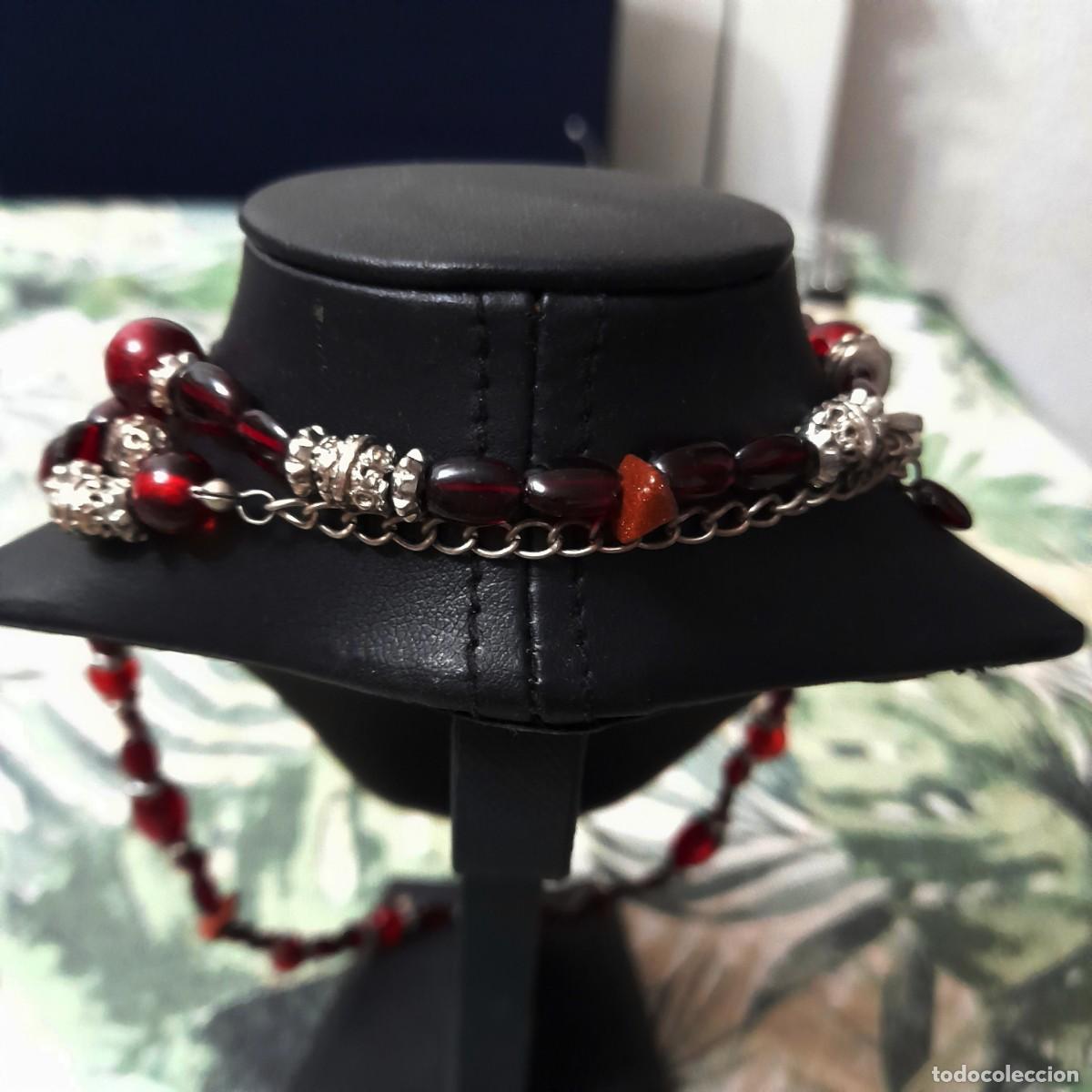 Joyeria: Collar antiguo de cuentas rojo - Foto 10
