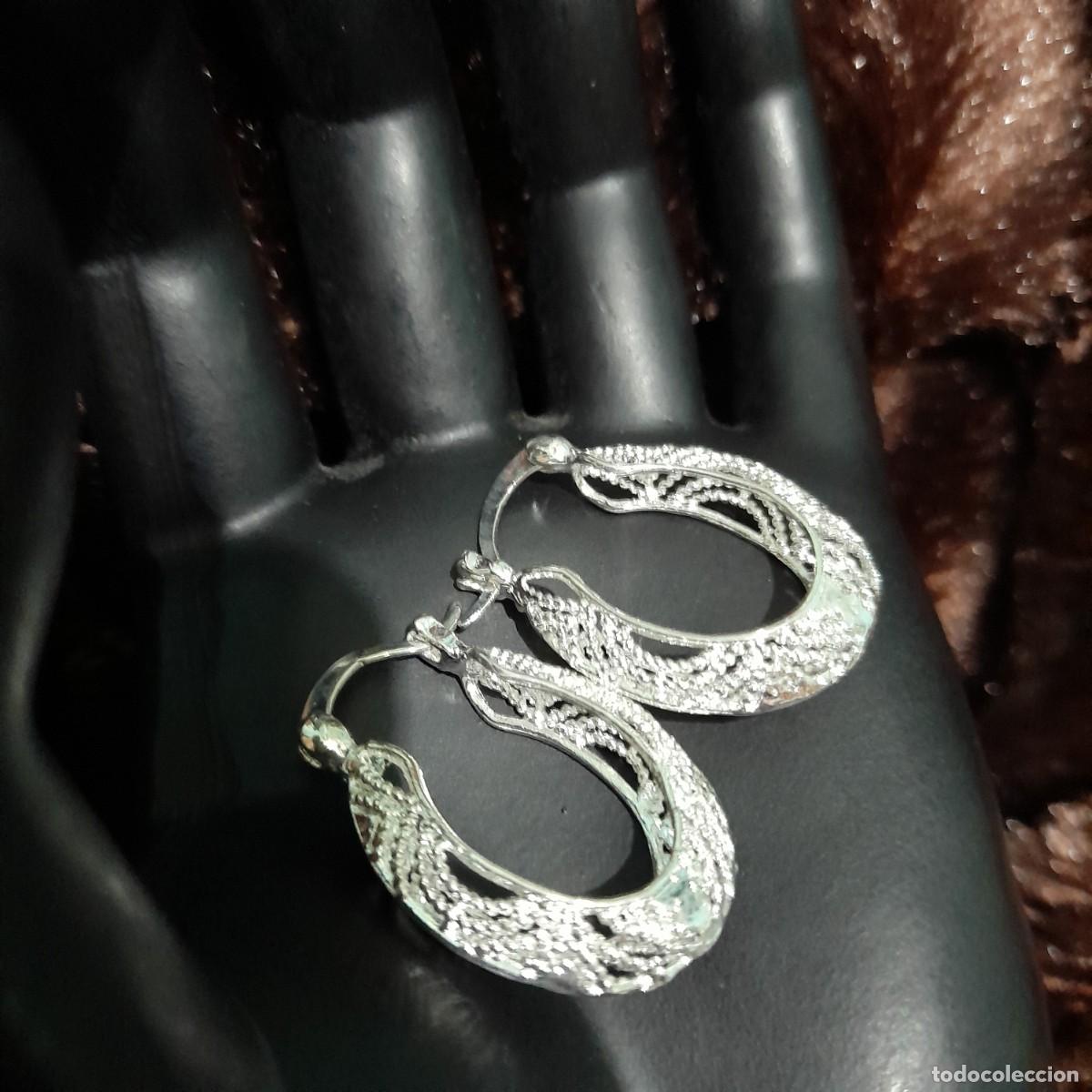 Joyeria: PENDIENTES CHAPADOS PLATA DE ARO - Foto 1