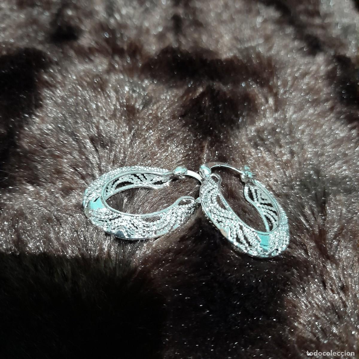 Joyeria: PENDIENTES CHAPADOS PLATA DE ARO - Foto 6